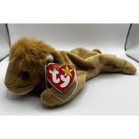 TY Beanie Baby Babies Stuffed Animal Plush Roary 1996 - Picture 1 of 10